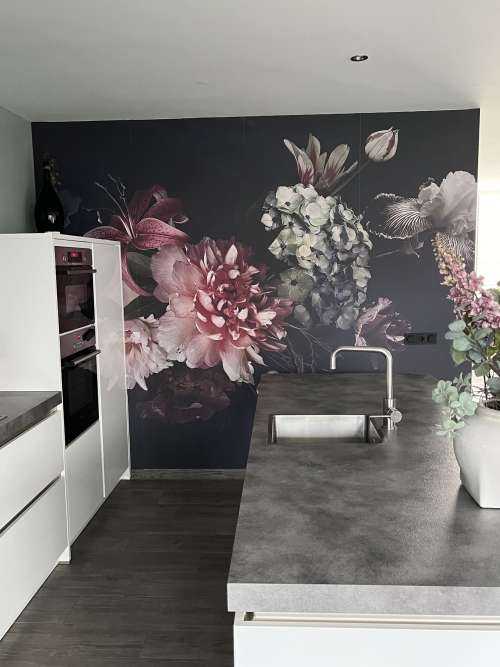 Vintage blomsterbed