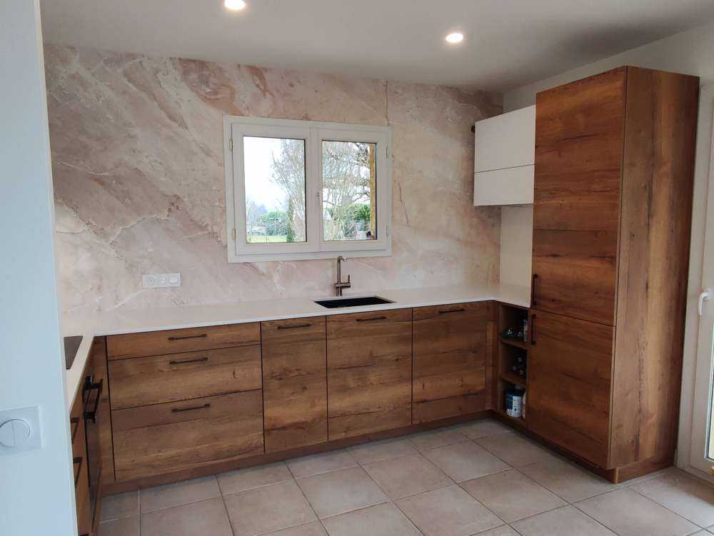 Beige marmorstein