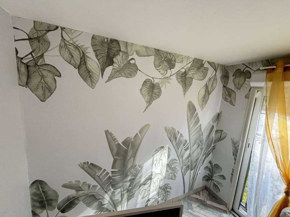 Djungelblad i grönt