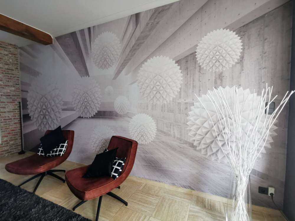 Hvide 3D-kugler