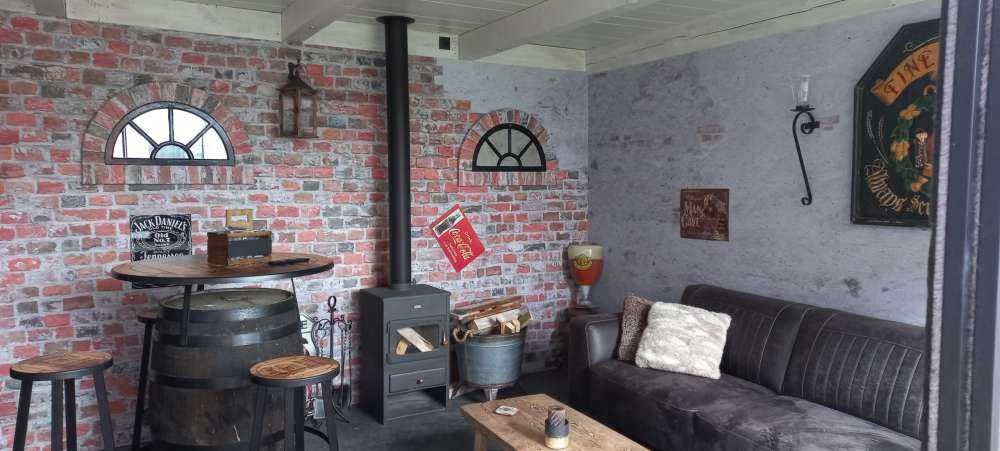 Restaureret murstensvæg