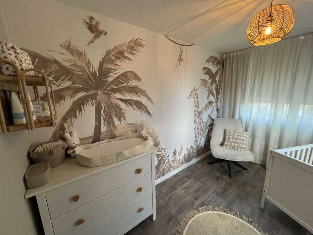 Olika djungeldjur i taupe