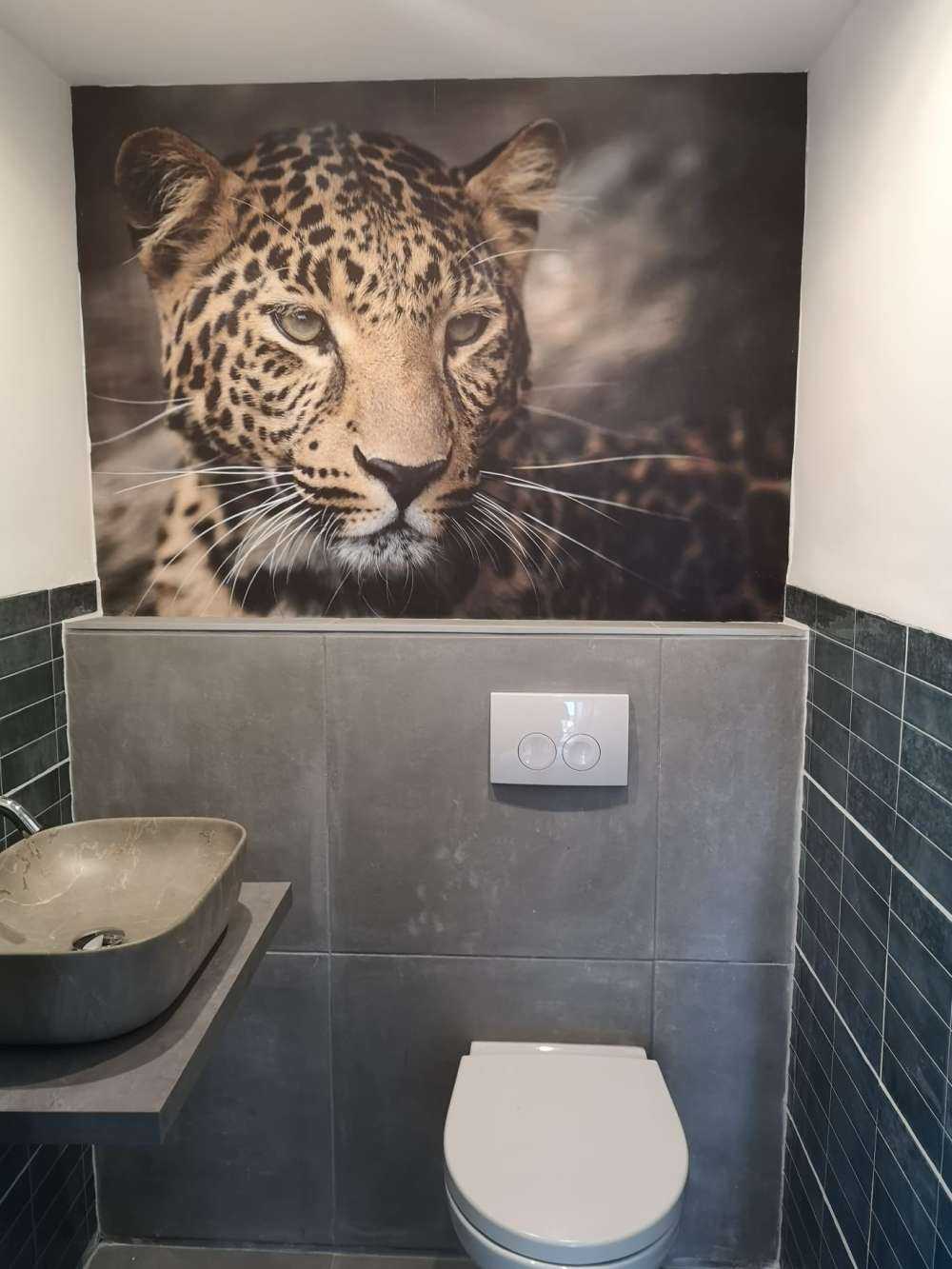 Närbild på en leopard