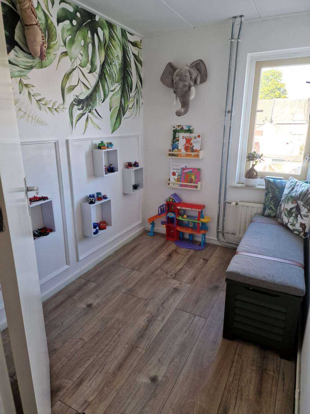 Tropiska akvarellblad