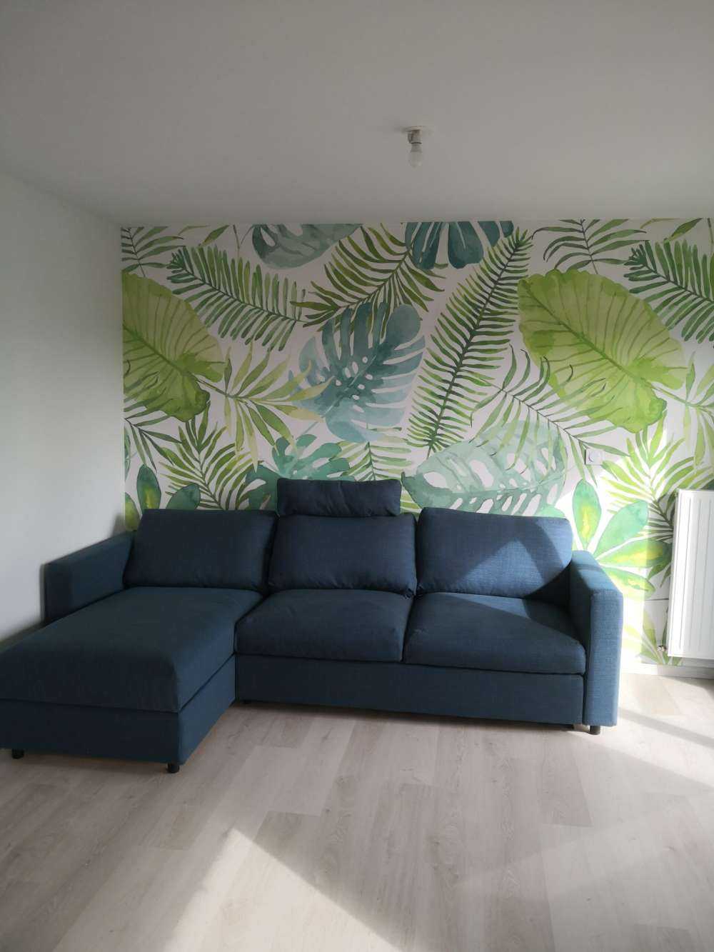 Tropiske akvarellblader