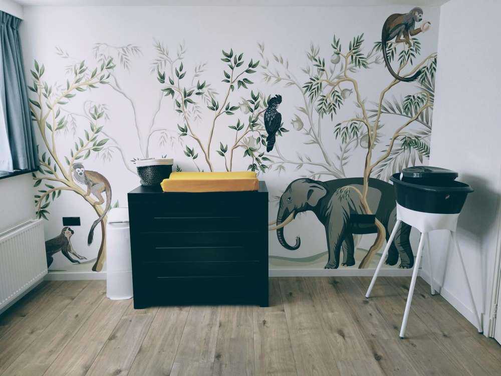 Tegnede dyrr i jungelen