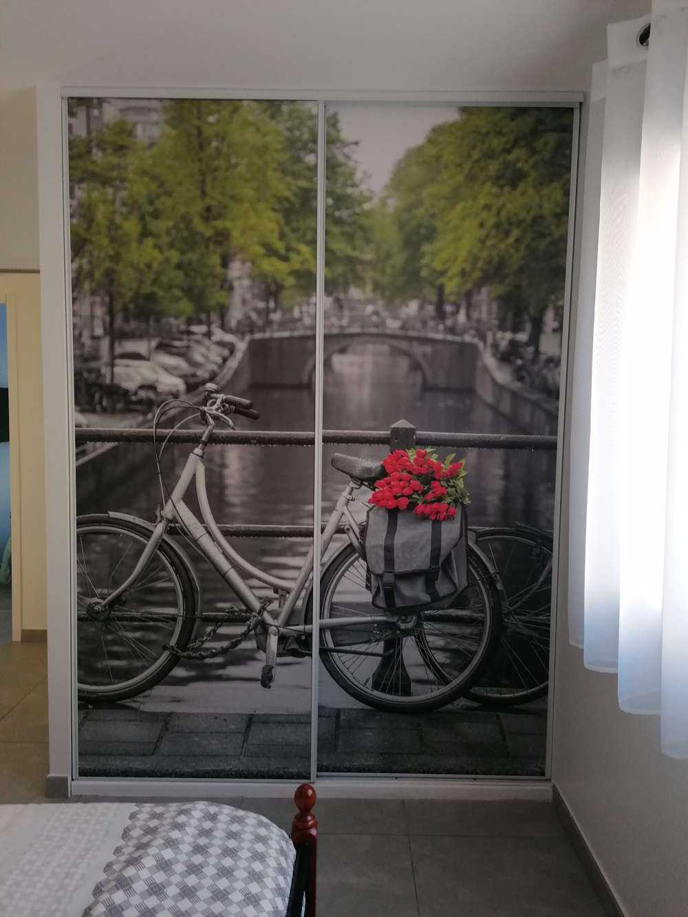 Cykel med blommor