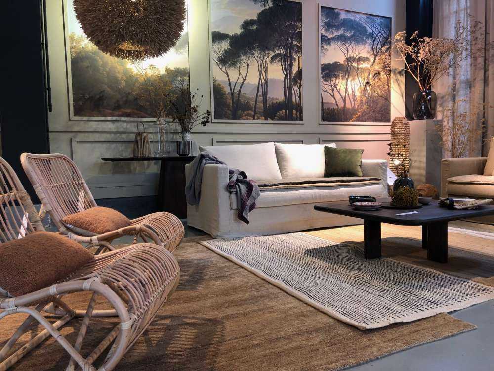 Italiensk landskapp med parasoll furutrær