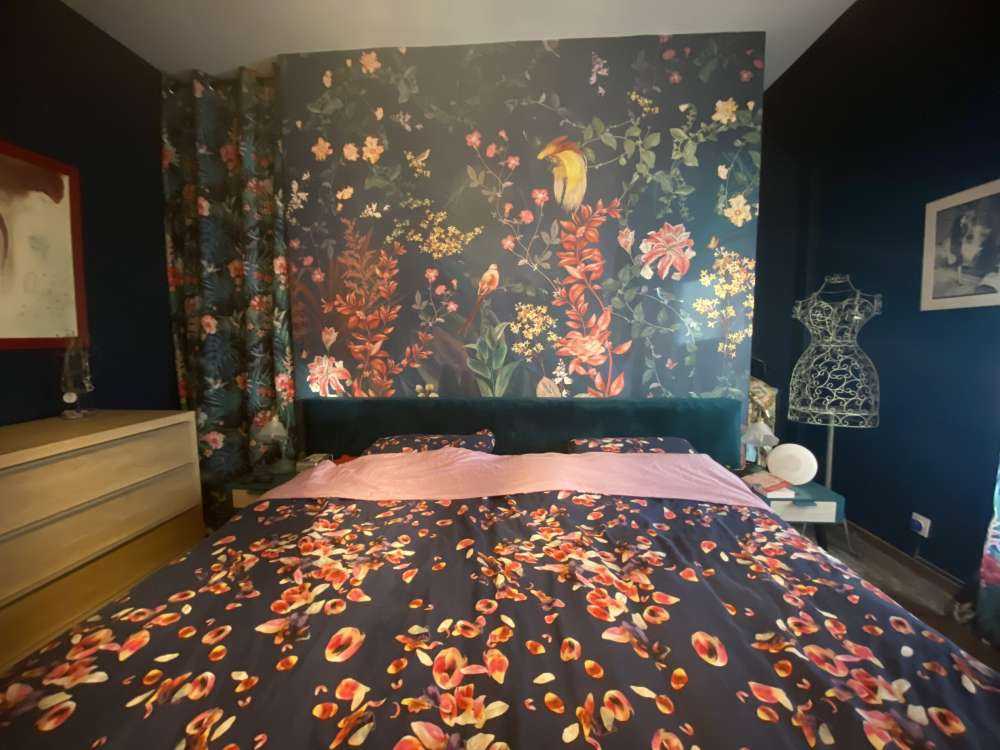 Djungelblommor och fåglar