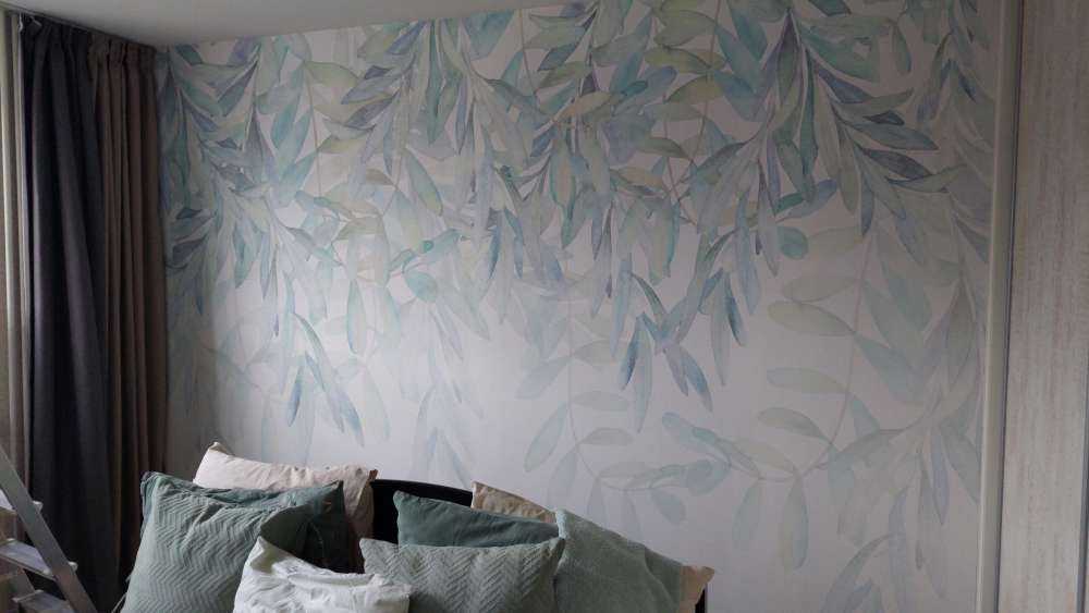 Pastell akvarell blader