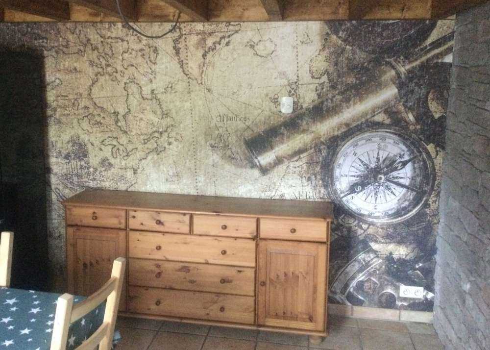 Verdenskart med kompass