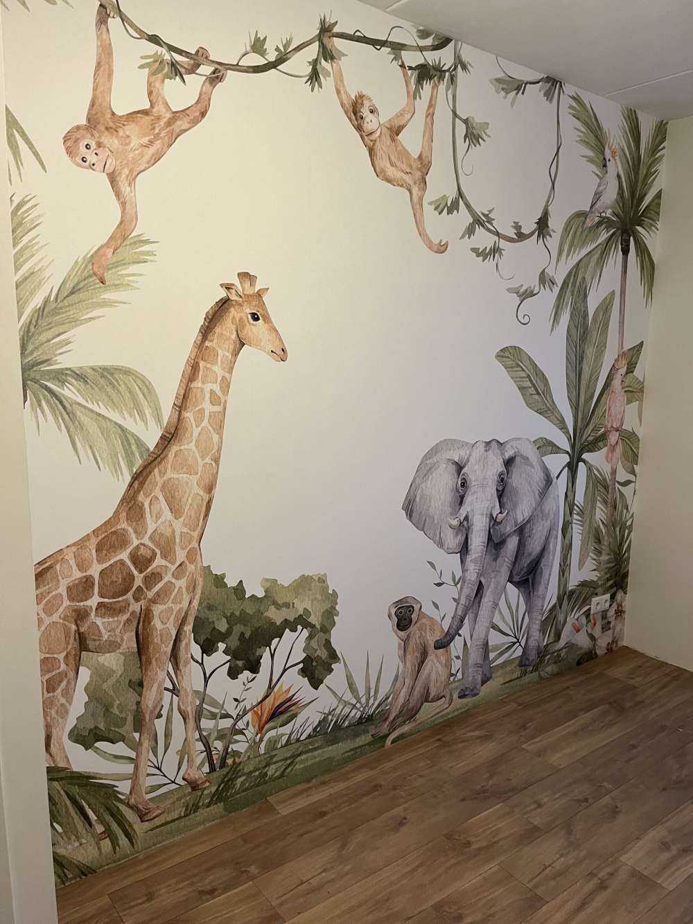 Afrikanska djur i djungel