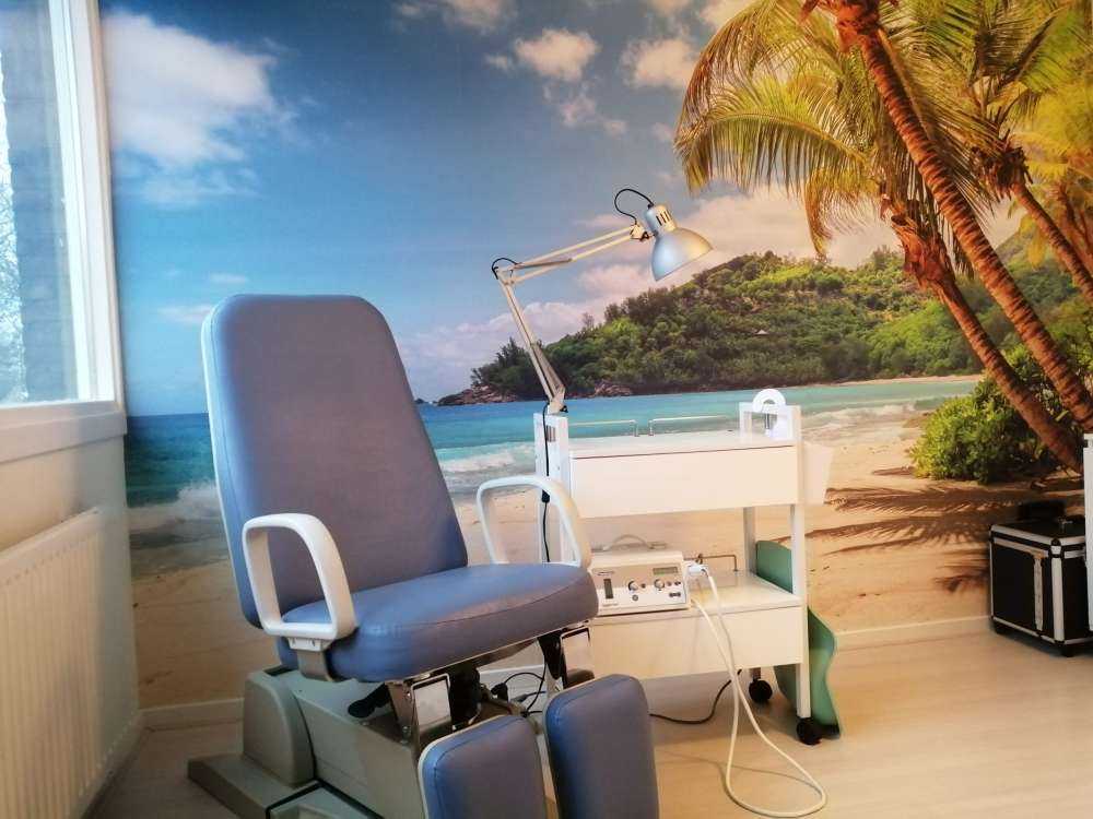 Smuk strand med palmer