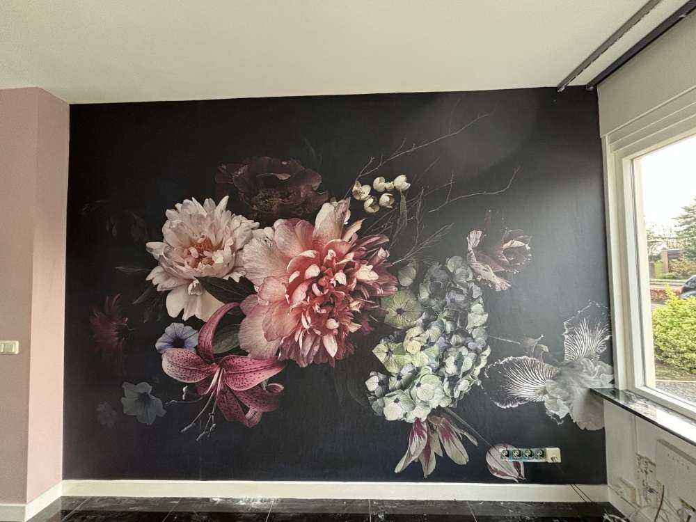 Vintage blomsterbed