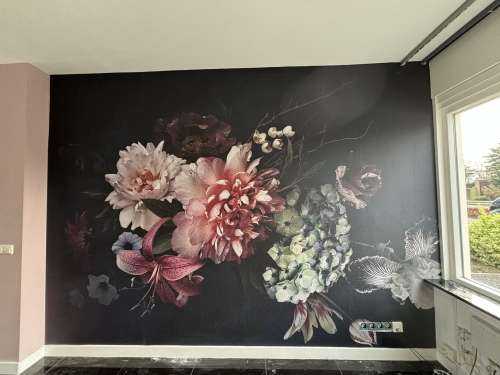 Vintage blomsterbed