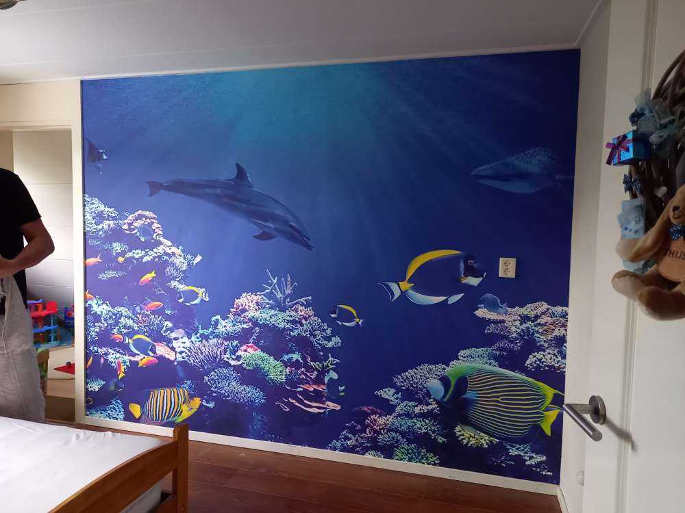 Undersøisk verden blå