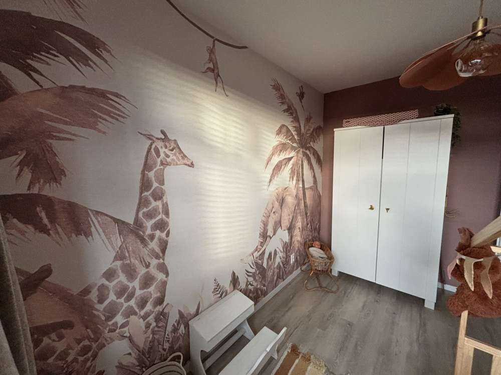 Olika djungeldjur i taupe