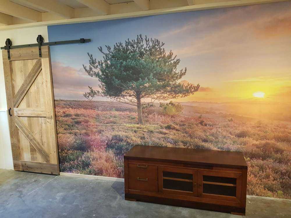 Solnedgång på heden