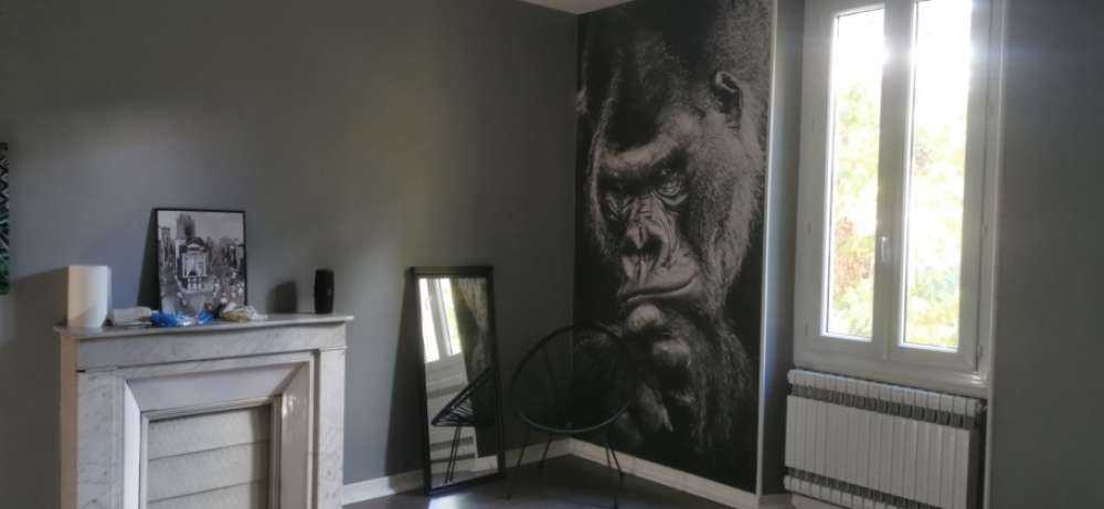 Närbild av en gorilla