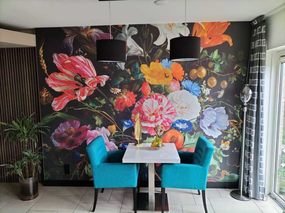 Vas med blommor