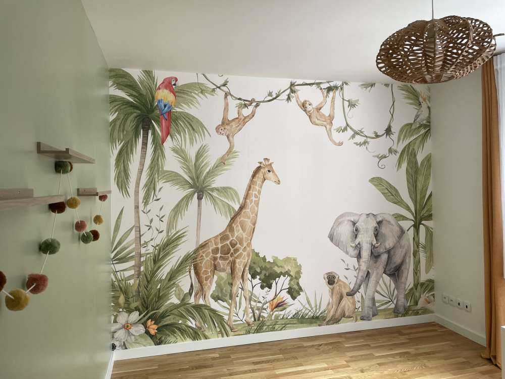 Afrikanske dyr i jungle