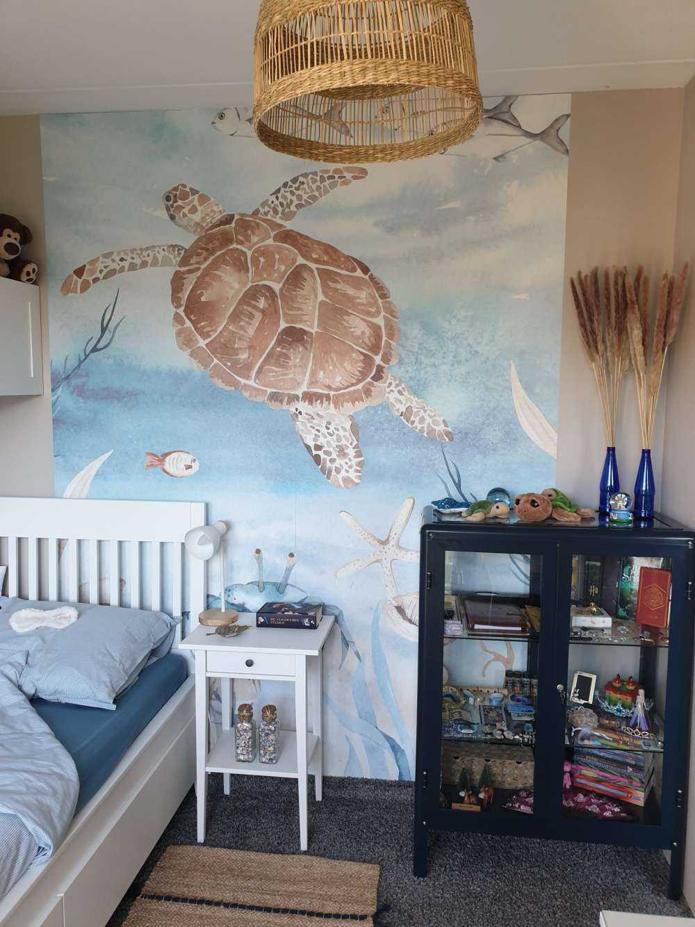 Akvarel havskildpadde