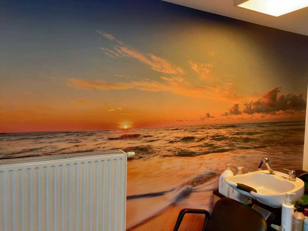 Solnedgang over havet