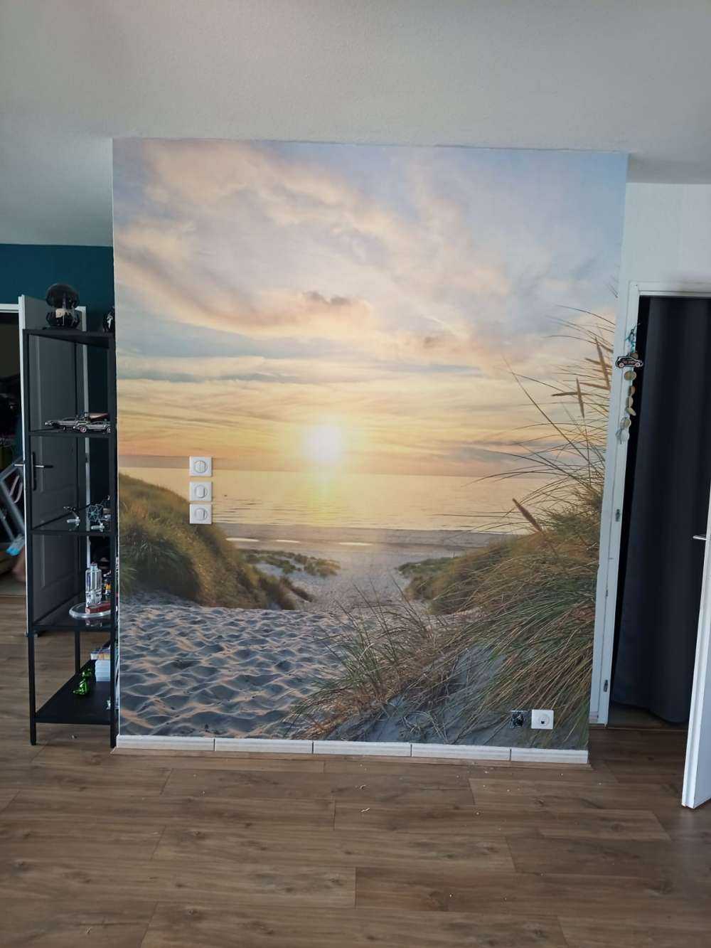 Solnedgang på sanddynestranden