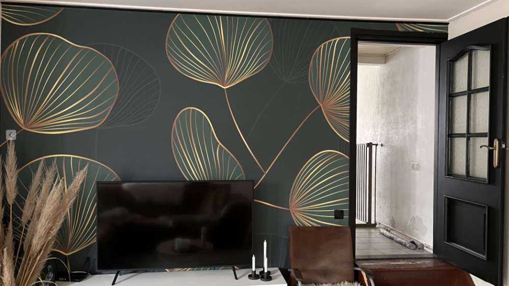 Dekorative blade med guld