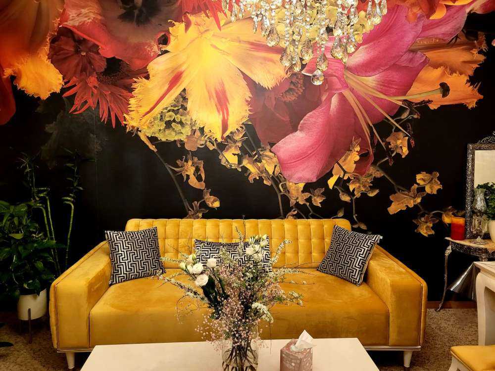 Fargede blomster