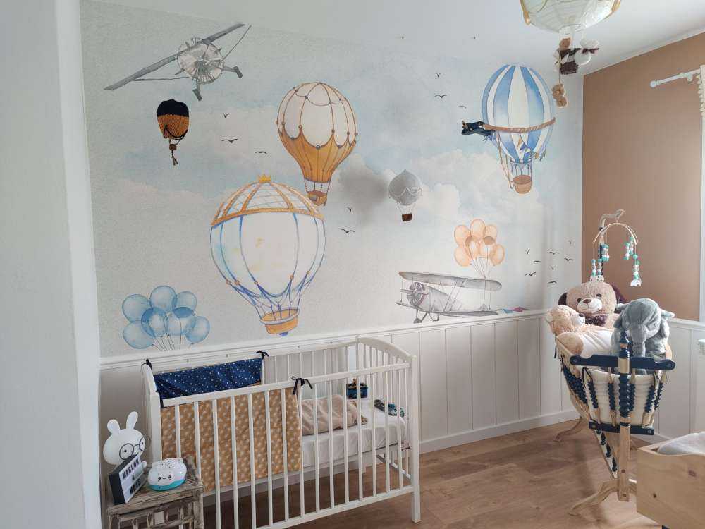 Varmluftballoner blå