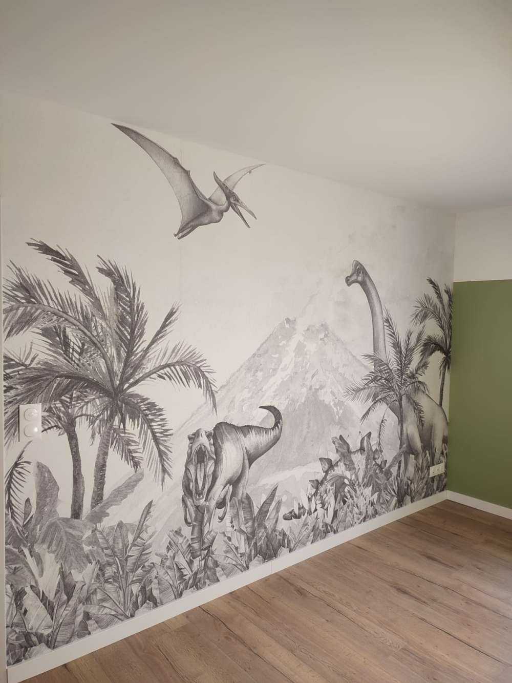 Dino er i svart og hvitt