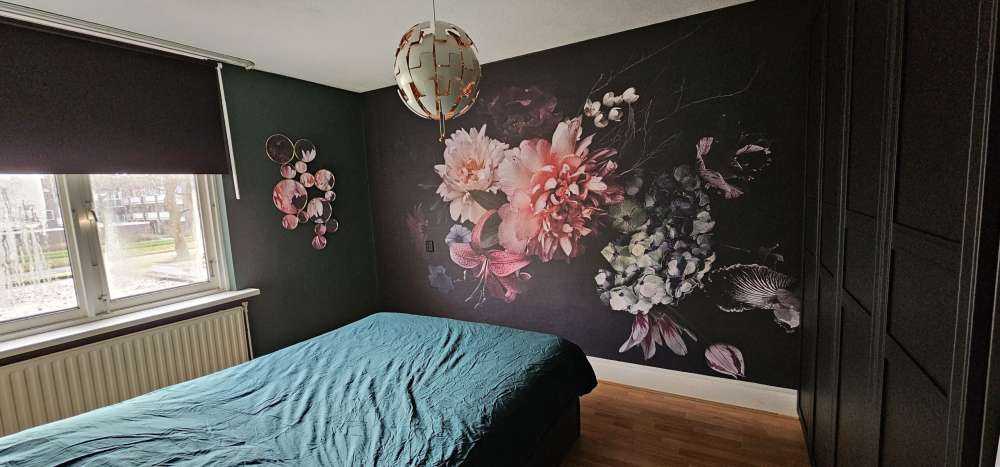 Vintage blomsterbed