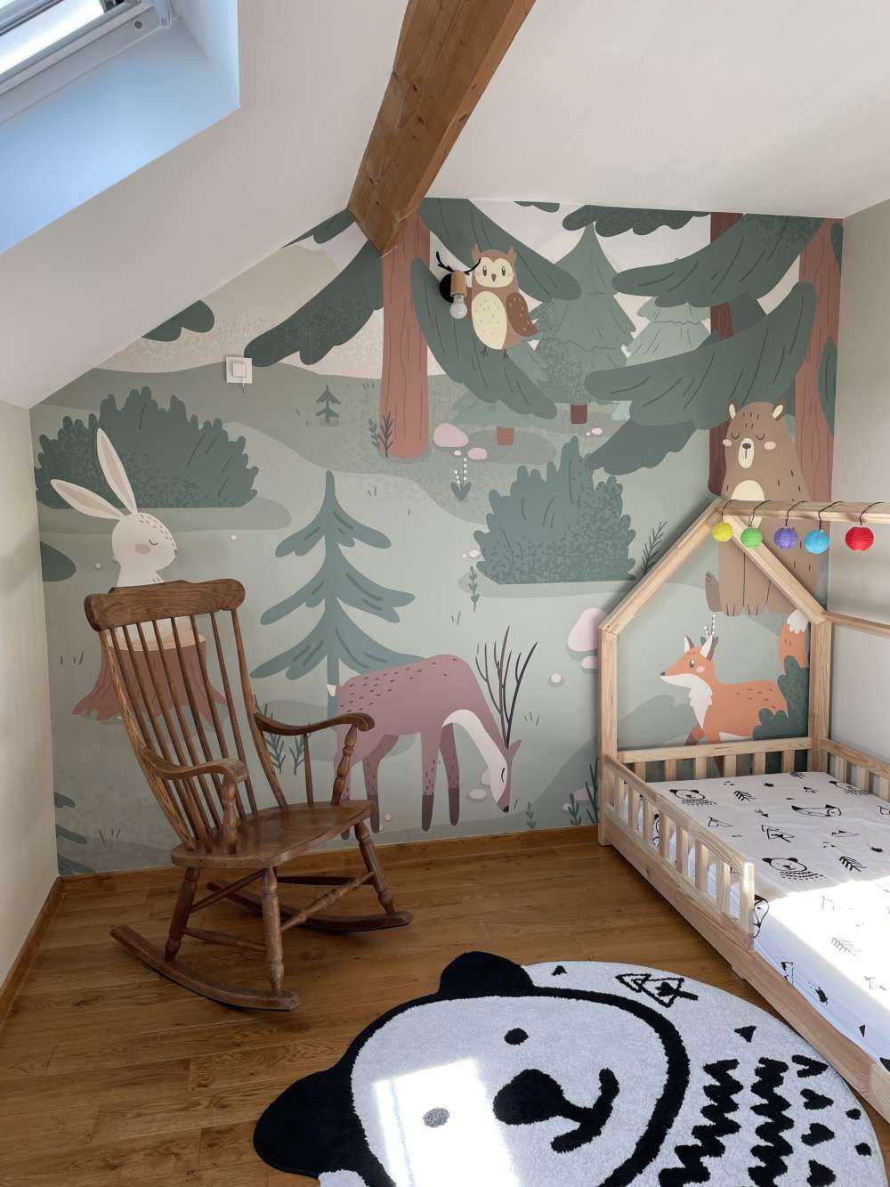 Skog med djur