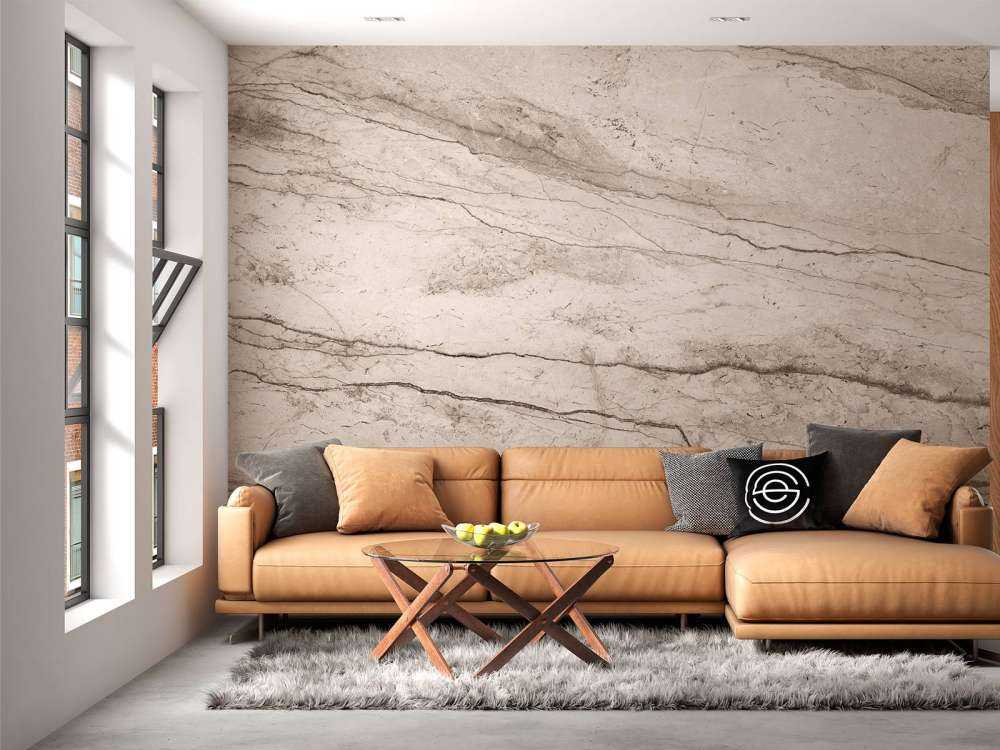 Detaljeret beige marmor