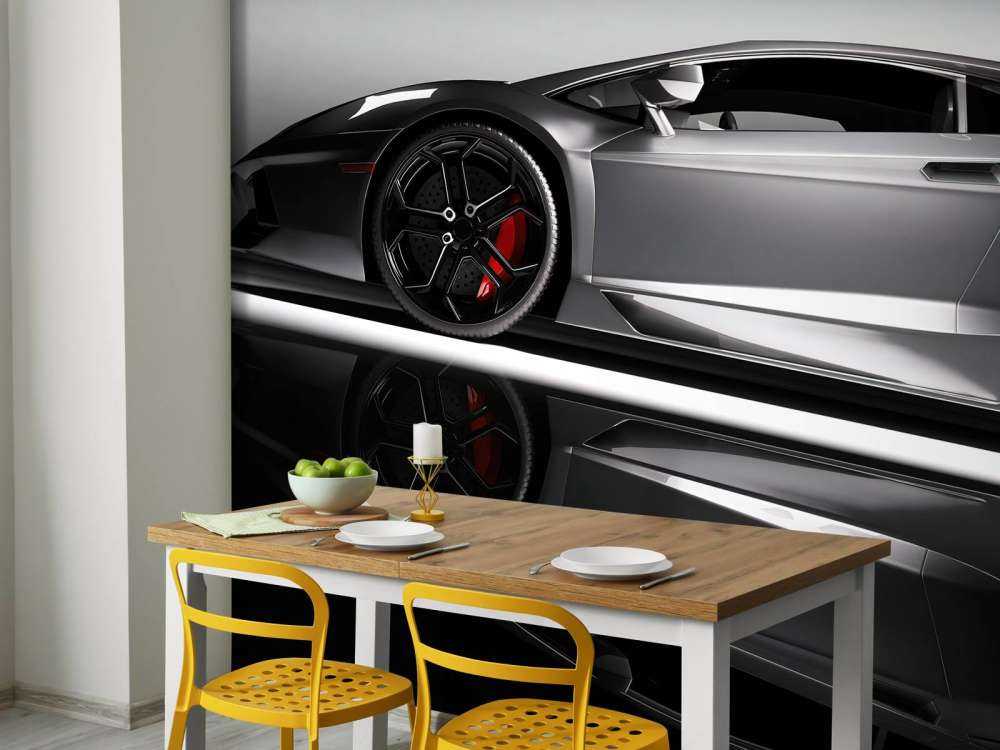 Grå Lamborghini