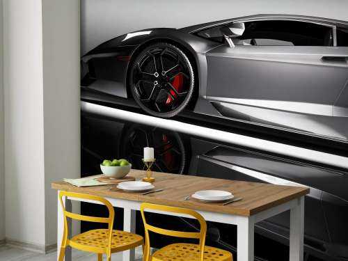 Grå Lamborghini
