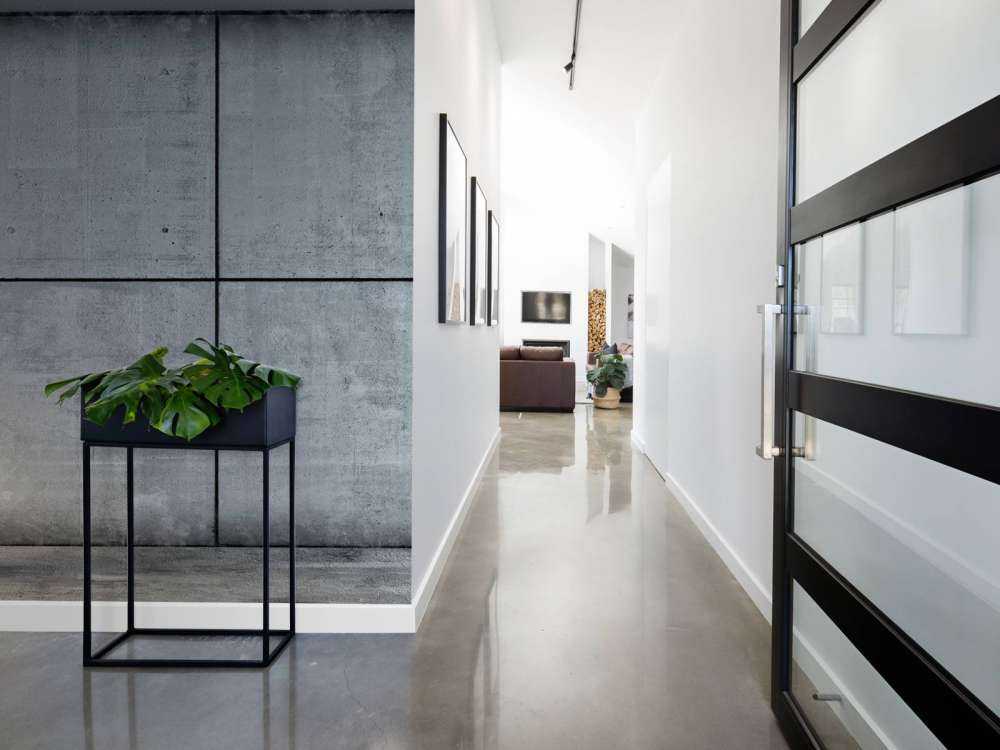 Boksesæk med konkret tapet