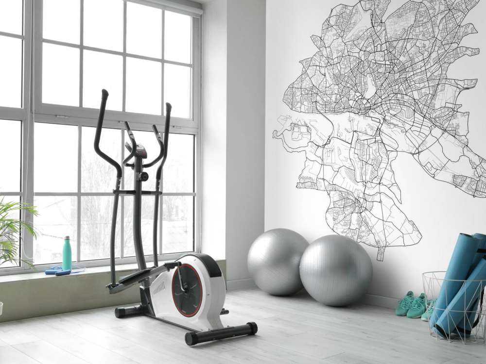 Kort over Hamborg, hvid