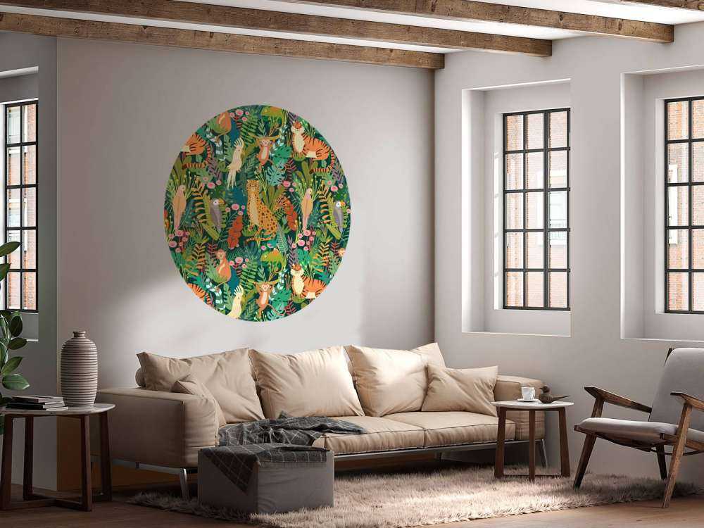 Farverige dyr i mønster