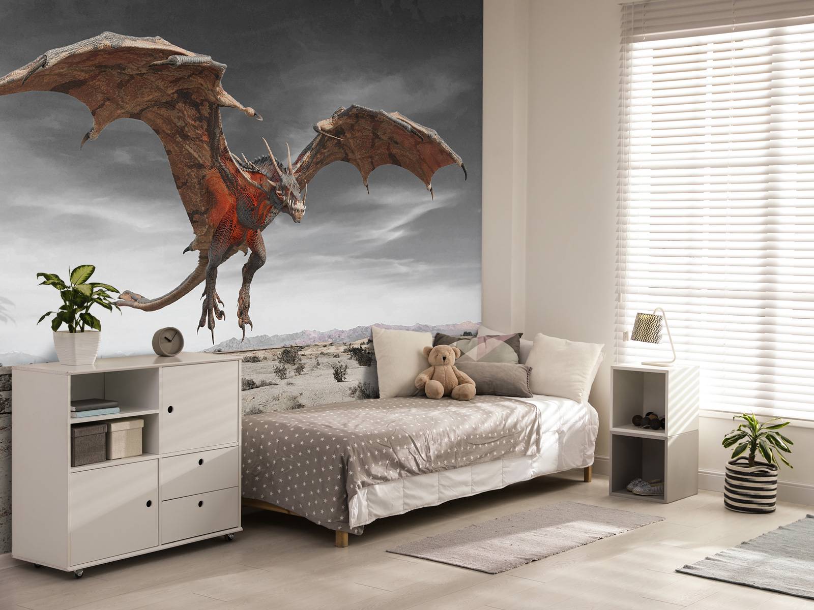 Flyvende drage - Fototapet, image size:1600x1200