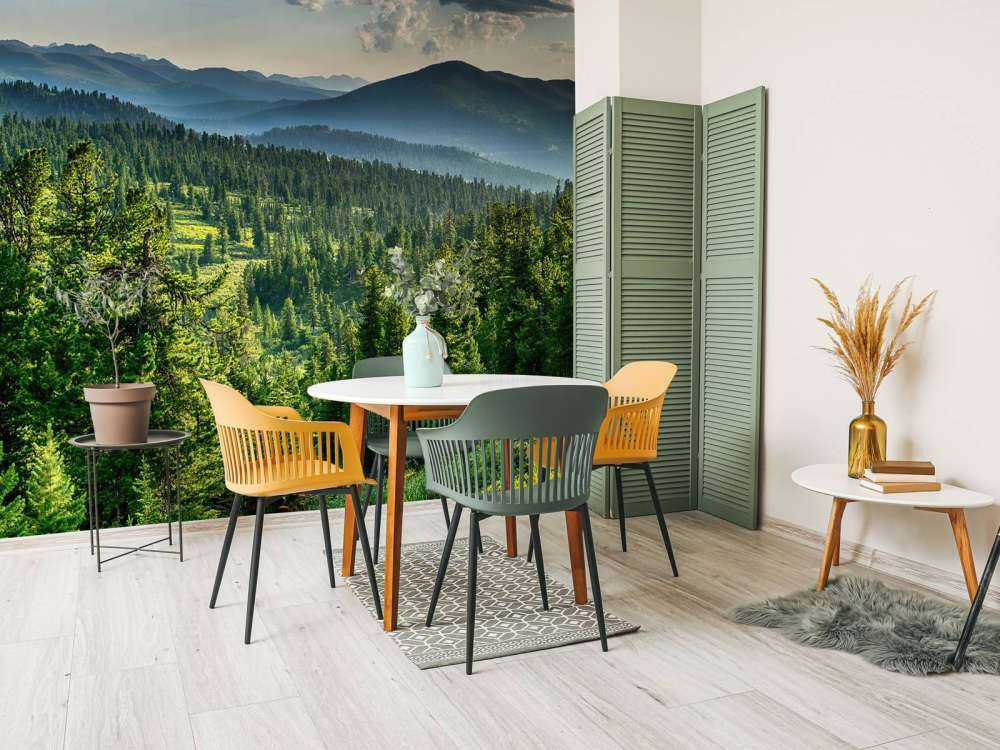 Solnedgang i Ergaki Nationalpark