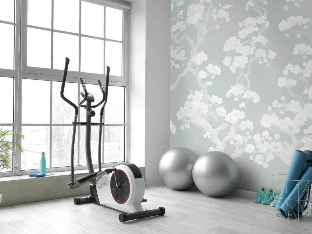 Vidunderlig blomstrende skov - mintgrøn