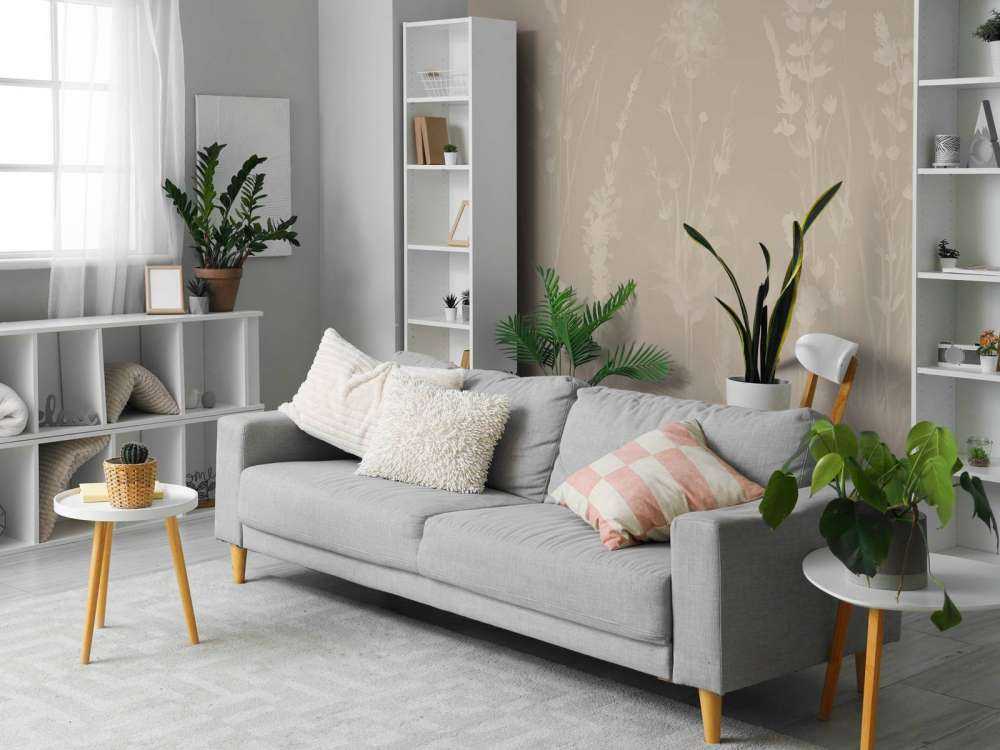 Lavendel Eng Sømløs Taupe