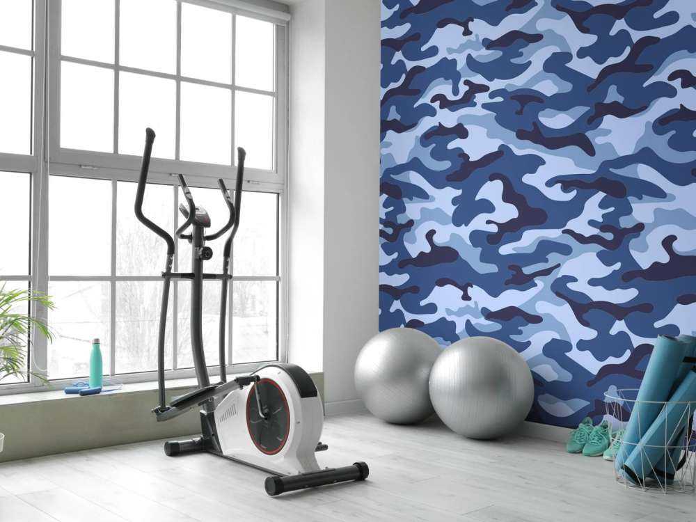 Blå camouflage