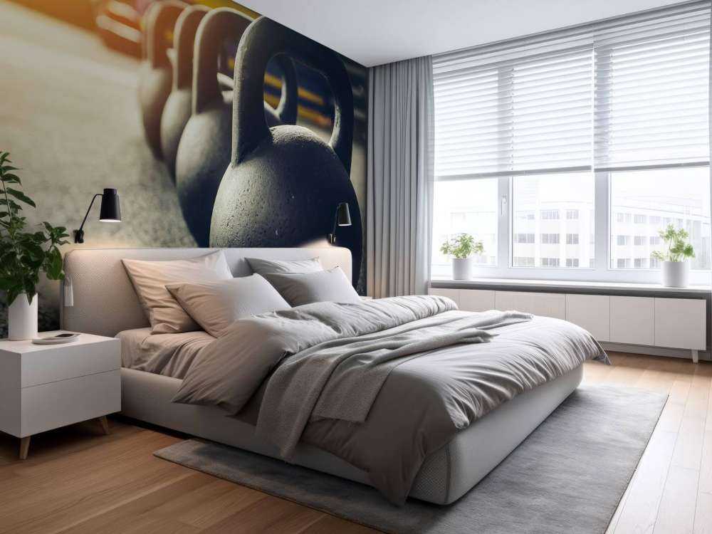 Række med kettlebells