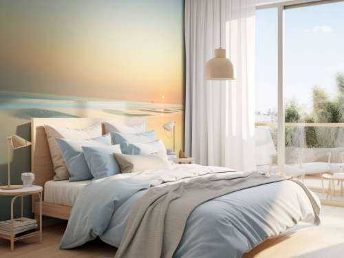 Solnedgang ved stranden