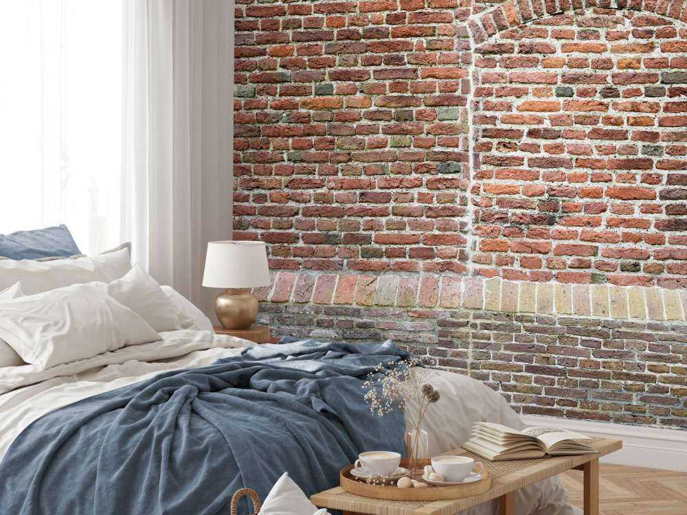 Gammel revnet mur