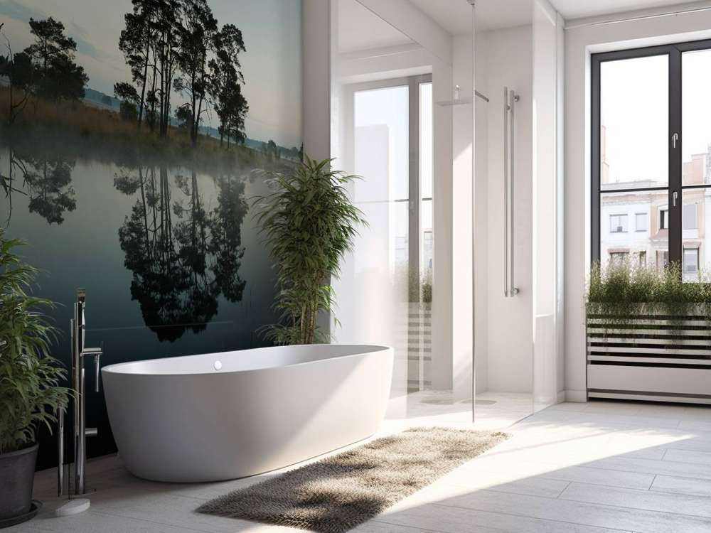 Træer langs skovområder