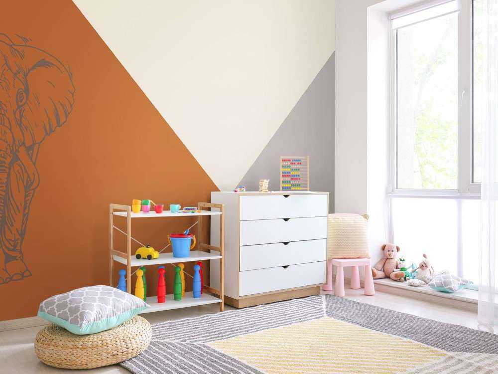 Rustne trekanter med elefant